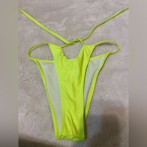 Neon cross bathing suit bottom